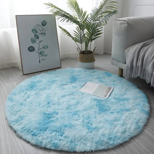 Plush Round Rug Mat for Living Room and Bedroom Home Decor