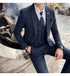 Stylish Business Casual Three-Piece Suit for Men with Vest and Trousers
