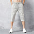 Men's Shorts Summer Breeches Thin Nylon 3/4 Length Trousers Quick Drying Beach Bermuda Board