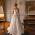 Customized Sweetheart 3D Flowers Cap Sleeve Wedding Dress