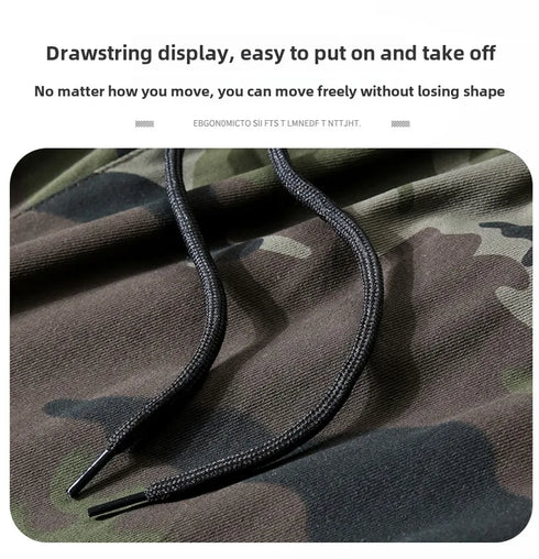 Summer Camouflage Cargo Shorts Men Pocket Casual Outdoor Pants