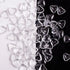 100pcs Clear Crystal Rhinestone 3D Love Heart Nail Charms for Stunning Nail Art Decoration - Perfect for Fall Season Nails and Valentine's Day Manicure