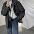 Casual Solid Color Loose Suit Jacket for Men with Long Sleeves - Autumn Streetwear Fashion