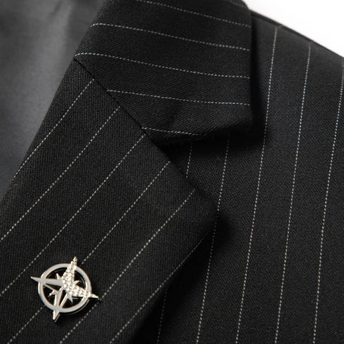 Business Casual Suit Three-Piece Set with Vest and Trousers in Fashionable British Style