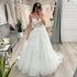 Customized Elegant Wedding Dresses Lace Applique Tulle Gowns A-Line Sweep Train Boho Bride Dress