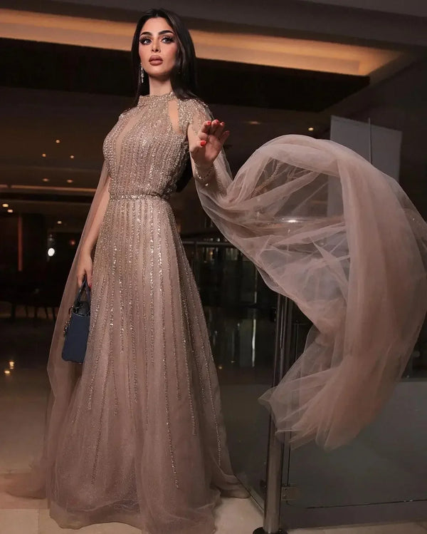Customized Long Evening Dresses Luxury Elegant Gown for Women