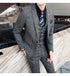 Stylish Business Casual Three-Piece Suit for Men with Vest and Trousers