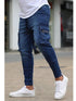 Men's Slim Fit Stretch Jeans Multi Pocket Cargo Trousers
