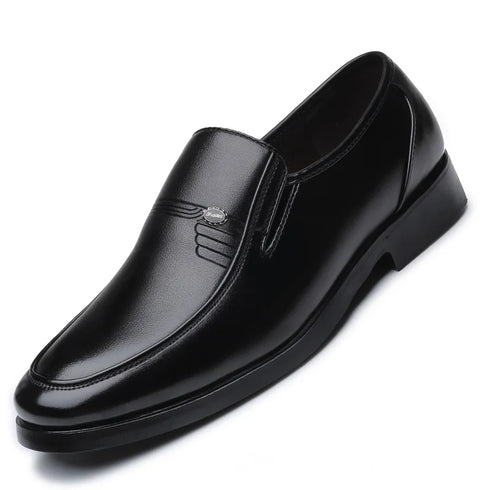 Men's Leather Formal Business Shoes for Casual Work and Comfort