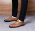 Man Retro Penny Handmade Loafer Casual Shoes Genuine Cow Leather Comfortable Slip-On Design