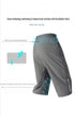 Men's Summer Shorts Breeches Light Long Calf Length Bermuda Quick Dry Elastic Waist Band
