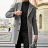 Trendy British Style Men's Long Sleeve Woolen Coat for Casual Autumn and Winter Wear