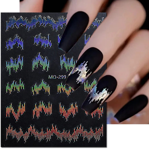 5D Embossed Nail Art Stickers - Semi-Transparent White Bowknots Adhesive Sliders for Creative Manicure Decorations and Nail Art Accessories