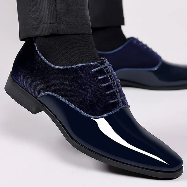 Classic Lace-Up Oxford Shoes for Men - Elegant Formal Footwear for Office, Weddings, and Business Casual Events