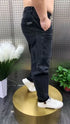 Luxury Baggy Denim Jeans for Men - Washed Streetwear Harem Trousers with Six Pockets, Elastic Waist, Perfect for Spring and Autumn, Casual Medium Wash Jeans Outfit