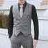 Men's Formal V Neck Tuxedo Vest - Tailored Fit Waistcoat for Business Events and Gatherings