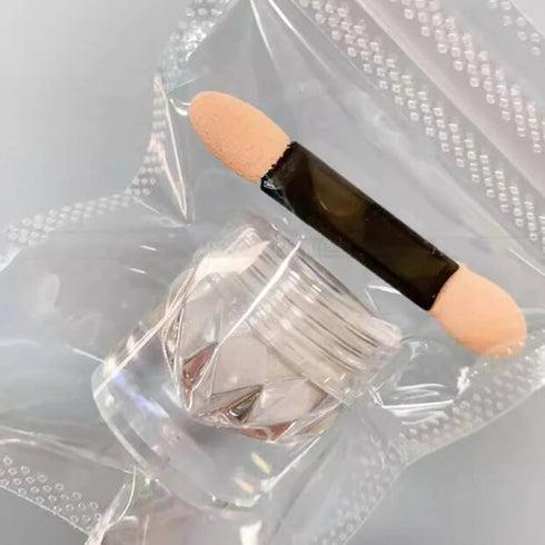 Magic Clear Pearlescent Mirror Effect Nail Glitter Powder - 0.5g Shimmering Aurora Pearl Chrome Pigment for Stunning Nail Art