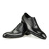 Elegant Black Leather Oxfords for Men Lace Up Formal Office and Wedding Shoes