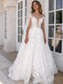 Graceful WeddingDress Organza with Embroidery A-line BrideDress