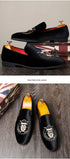 Luxury Pointed Toe Velvet Loafers for Men - Elegant Casual and Formal Dress Footwear with Embroidery Details for Weddings and Special Occasions