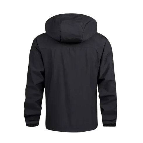 Men's Casual Ultra-Thin Breathable Windbreaker Jacket with Detachable Hood for Summer Sun Protection and Outdoor Adventures
