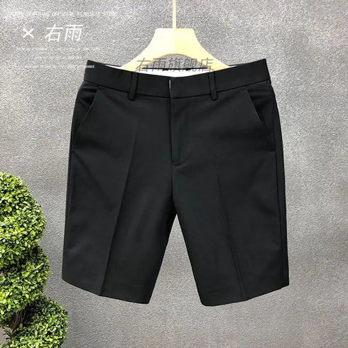 High-End Light Business Suit Shorts Men's Slim Casual Shorts
