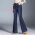 Autumn Winter Women’s Wide Leg Flare Jeans – High Waist Denim Trousers for Casual Fall Outfits and Styling Ideas