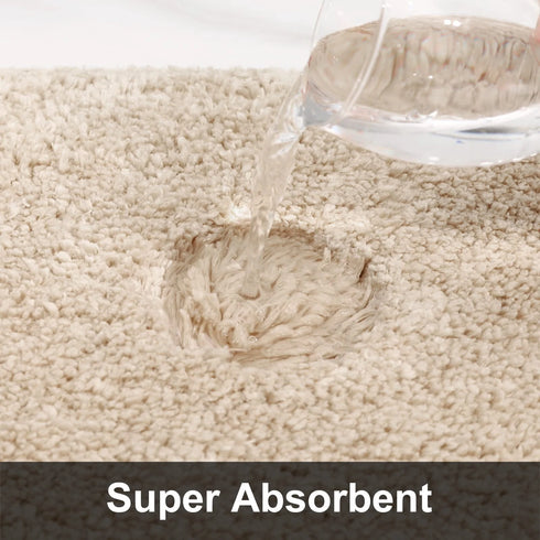 Luxury Absorbent Non-Slip Bath Mat Plush Bathroom Rug Soft Fluffy Carpet