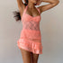 Sexy Halter Lace See-Through Crop Top for Women - Trendy Backless Party Club Vest Tank Top, Y2K Fashion Essential for Summer Wardrobe
