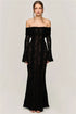Mozision Lace Off-shoulder Sexy Maxi Dress Elegant Evening Dress