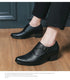 Leather Shoes for Men Cuban Style Heightening Wedding and Business Casual Footwear