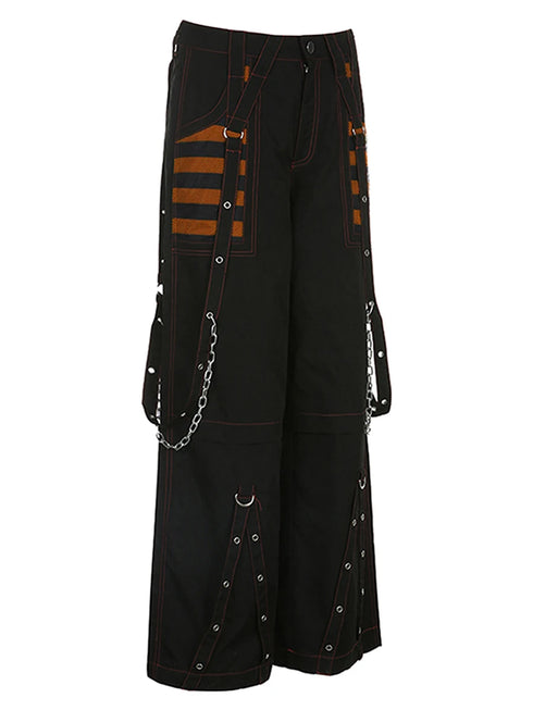 American Street Style Women's Baggy Cargo Jeans with Multi-Pockets - Perfect for Fall Outfits and Wide Leg Jeans Outfit Inspiration