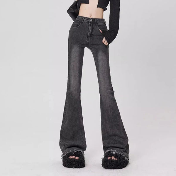 High Waist Flared Jeans For Women Denim Jeans Casual Slim Fit Everyday Comfort Wear