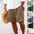 Men's Casual Beach Shorts - Solid Color Loose Fashion Pants