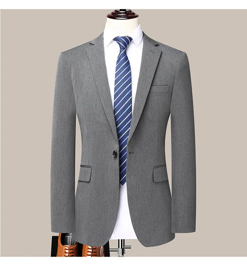 Men's Fashion Business Suit Two-Piece Set for Weddings and Banquets