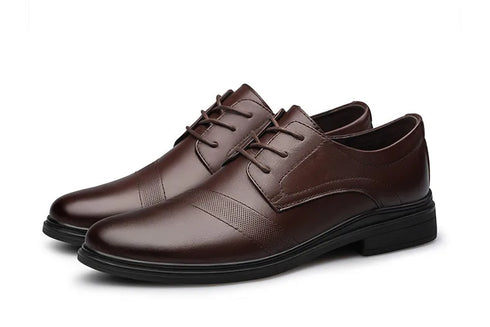 Genuine Leather Casual Business Shoes for Men Leisure Derby Footwear
