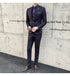 Slim Fit Men's Three Piece Suit with Vest and Trousers for Wedding