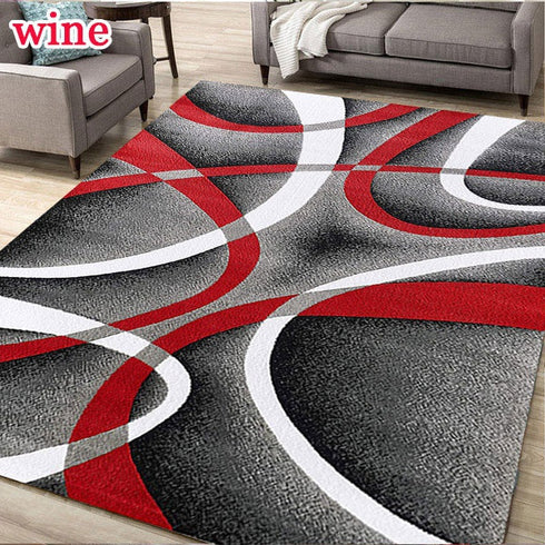 Geometric Area Rug for Living Room Modern Home Decorations Non-Slip Floor Mat