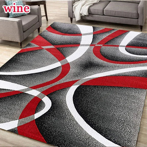 Geometric Area Rug for Living Room Modern Home Decorations Non-Slip Floor Mat