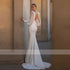 Glamorous Wedding Dresses V-Neck Backless Gowns For Parties