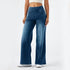 Wide Leg Pants For Women Baggy Silhouette Elastic Waist High Waist Stretch Casual Trousers Soft Fabric