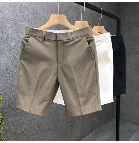 High-End Light Business Suit Shorts Men's Slim Casual Shorts