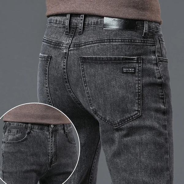 Men Classic Advanced Fashion Jeans - Soft Stretch Denim Trousers