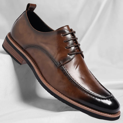 Handmade Soft Oxford Shoes for Men Casual Business Derby Footwear