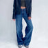 Y2K Inspired Wide Leg Denim Pants for Women - Trendy Low Waist Jeans with Multi Pockets Perfect for Summer Streetwear and Fall Outfits
