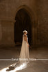 Halter Satin Sleeveless Deep V-Neck Wedding Dress Sexy Mermaid Backless Wedding Gown for Bridal