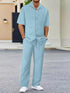 Men's Summer Business Casual Shirt and Pants Set