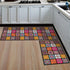 Anti-Slip Geometric Kitchen Mat Area Rugs for Living Room Bathroom and Hallway