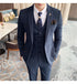 Stylish Business Casual Three-Piece Suit for Men with Vest and Trousers