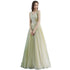 Strapless Applique Tulle Bridesmaid Dress With Floral Embellishments Evening Gown